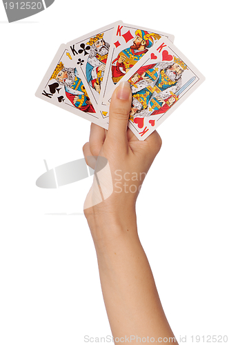 Image of cards in casino