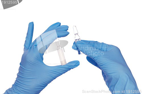 Image of ampules for making a vaccination