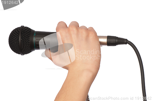 Image of black microphone