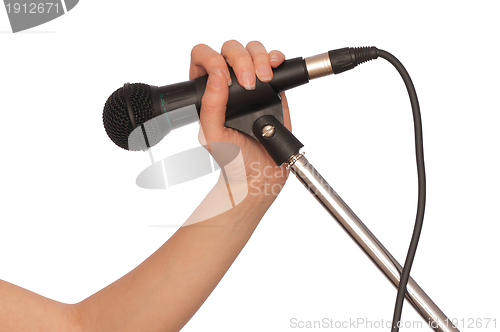 Image of black microphone