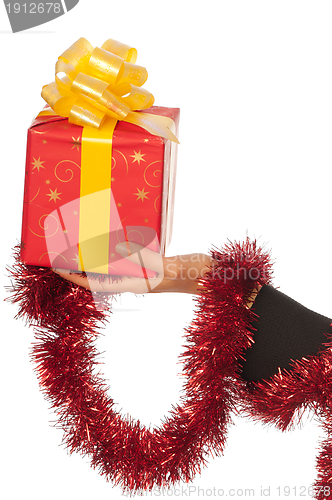 Image of gift with yellow bow