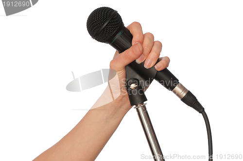 Image of black microphone