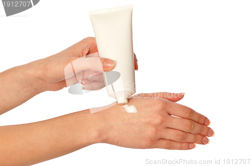 Image of cosmetic cream for hands