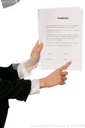 Image of Signing of a contract