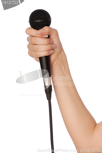 Image of black microphone