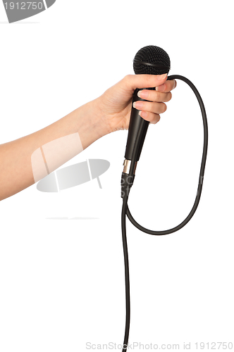 Image of black microphone