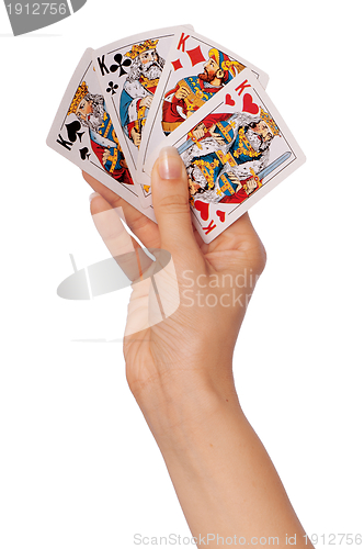 Image of cards in casino