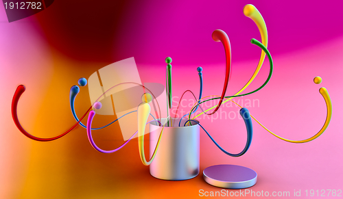 Image of abstract concept background with design elements