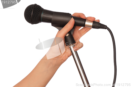 Image of black microphone