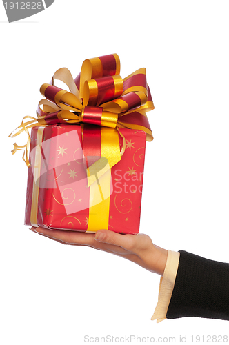 Image of gift with yellow bow