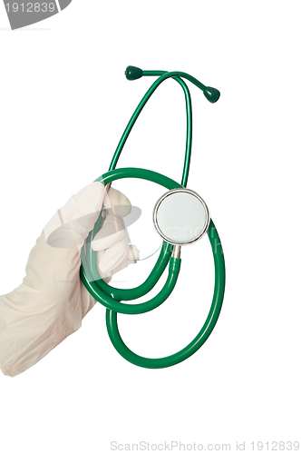 Image of green stethoscope