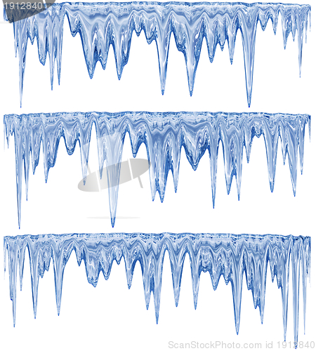 Image of blue icicles