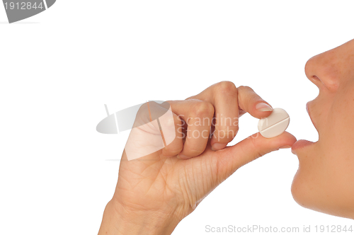 Image of taking pill