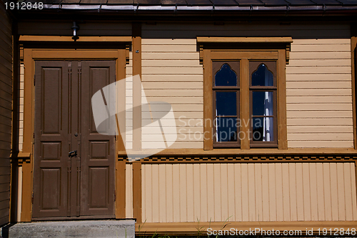Image of Detail with door and window