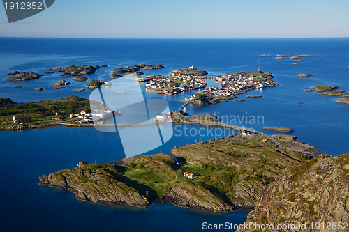 Image of Picturesque town on Lofoten