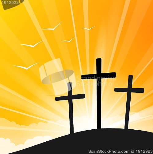 Image of Easter style Three Crosses