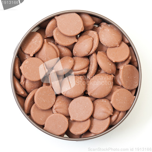 Image of Chocolate Candies in tin can