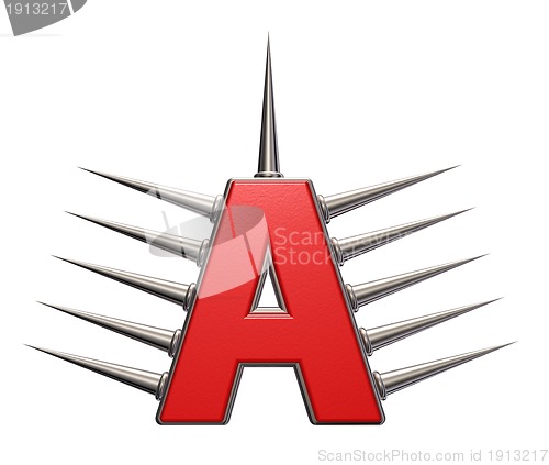 Image of prickles letter