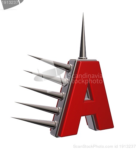 Image of prickles letter