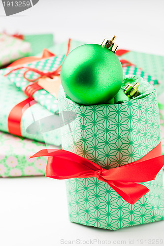 Image of Christmas gifts and decoration