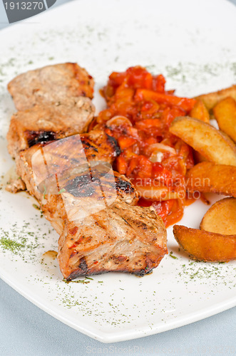 Image of Grilled kebab pork meat