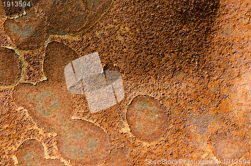 Image of Grunge rusty sheet of metal steel tin background 