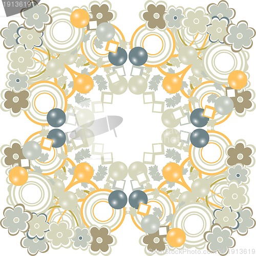 Image of Background with blooming flowers