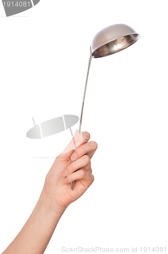 Image of woman holding ladle