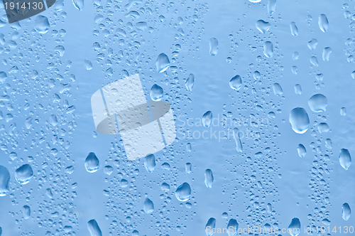 Image of rain bubbles on the window