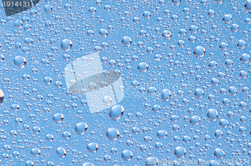 Image of rain bubbles on the window