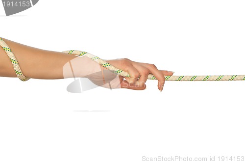 Image of pulling of a rope