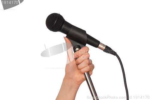 Image of black microphone