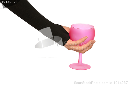 Image of empty glass for taking a punch