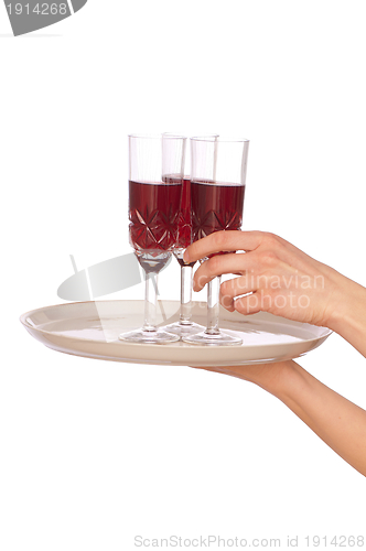 Image of three glasses champagne