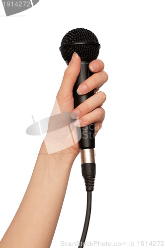 Image of black microphone