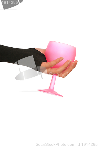 Image of empty glass for taking a punch