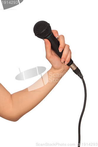 Image of black microphone