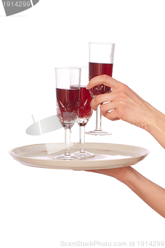 Image of three glasses champagne