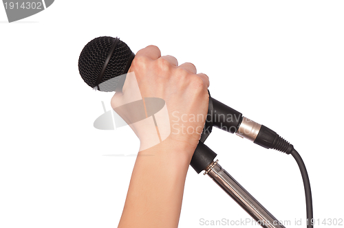 Image of black microphone