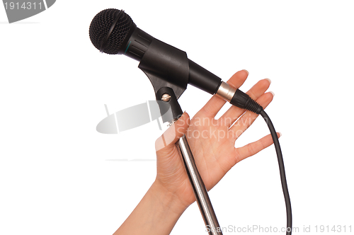 Image of black microphone