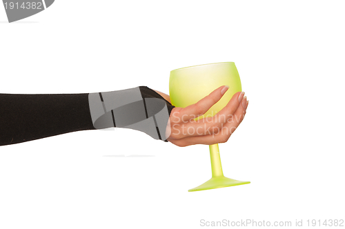 Image of empty glass for taking a punch