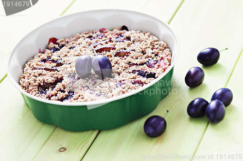 Image of plum pie