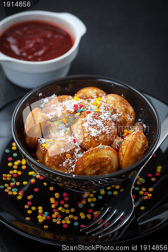 Image of Little pancakes with homemade jelly