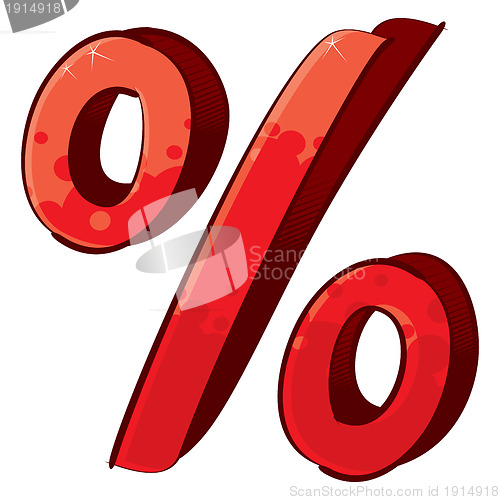 Image of Artistic percent sign