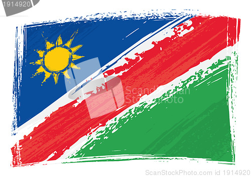 Image of Grunge Namibia flag