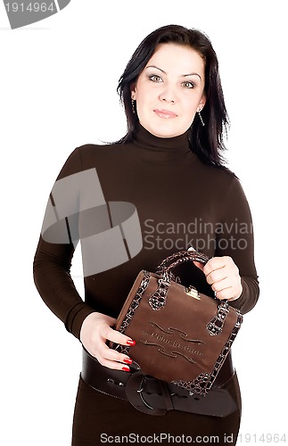 Image of Pretty woman with bag