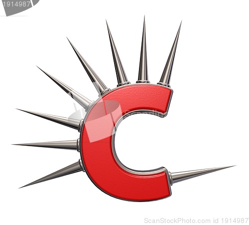 Image of prickles letter