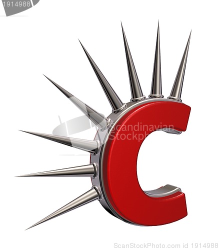 Image of prickles letter