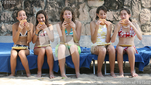 Image of Lunch on the beach