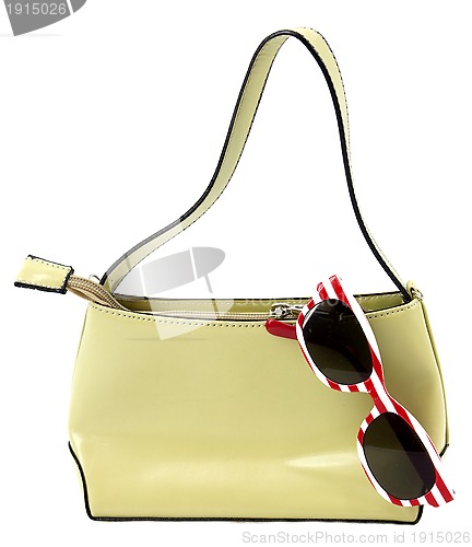 Image of Sunglasses and purse